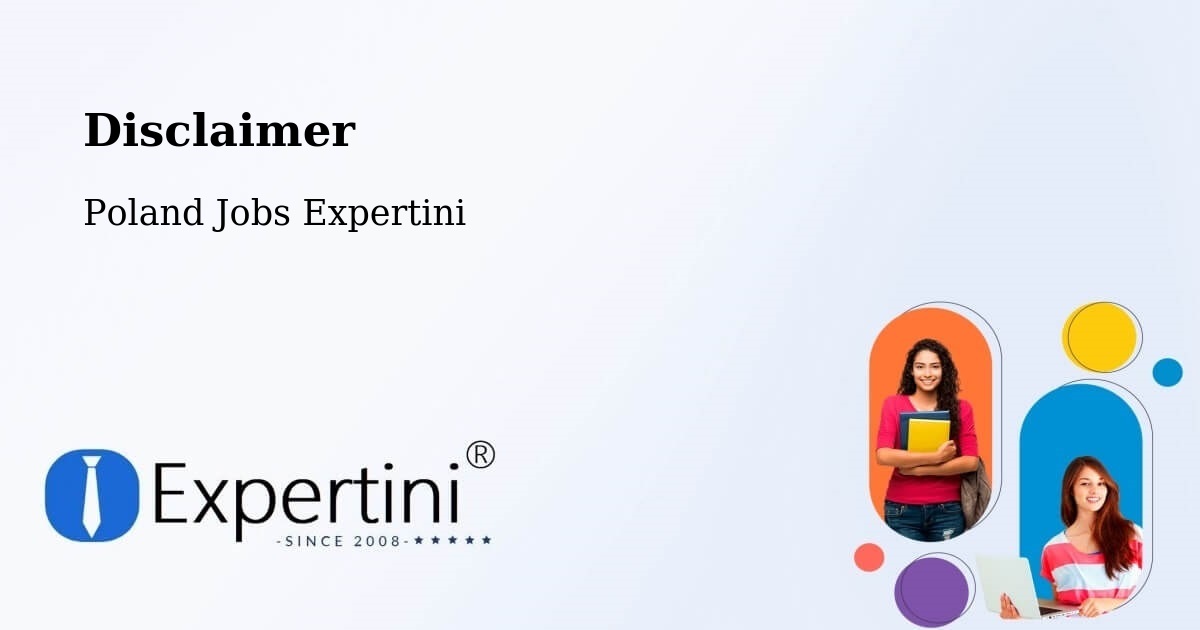 Disclaimer – Krosno - Poland Jobs Expertini